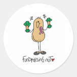 Fundraising Nut Round Sticker