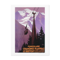 Funicular Railway to Brevent Mt. Postcard