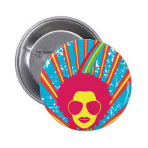 Funk ~ Funky Disco Queen 80s 1980s Retro Pin