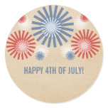 Funky 4th of July Fireworks Stickers
