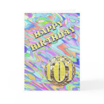 Funky abstract 101 birthday card