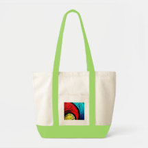 Funky Abstract Circles Art Bags