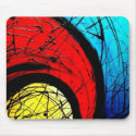 Funky Abstract Circles Art mousepads
