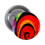 Funky Abstract Circles Art Pins