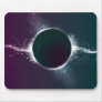 Funky abstract eclipse with swirls mousepad