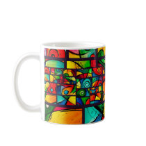 Funky Abstract Swirly Art Coffee Mug