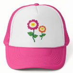 Funky Art Flowers Mesh Hats