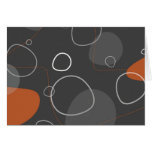 Funky atomic style greeting card