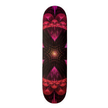 Funky Awesome Decorative Flower Star Burst Fractal Skate Board Decks