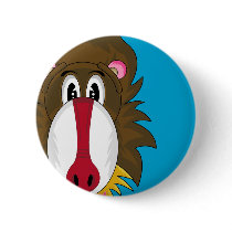 Funky Baboon Badge Pin