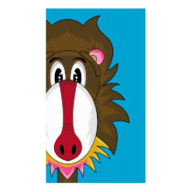 Funky Baboon Bookmark Business Cards