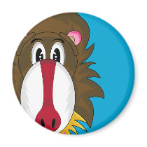 Funky Baboon Magnet