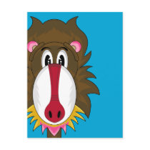 Funky Baboon Postcard