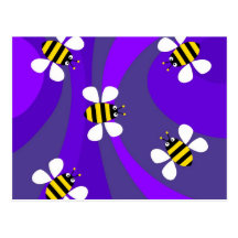 Funky Bees Post Cards