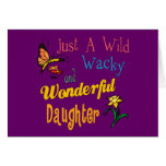 Funky Best Daughter Ever Gifts Greeting Card