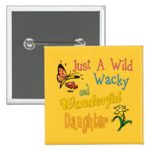 Funky Best Daughter Ever Gifts Pin