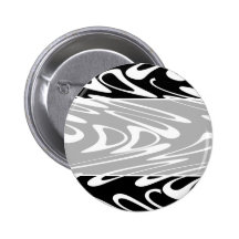 Funky Black and White Pattern. Pinback Button