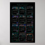 funky black calendar 2010 posters