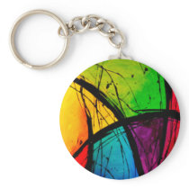 Funky Bright Abstract Art Painting