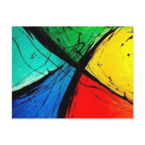 Funky Bright Abstract Art Painting