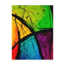 Funky Bright Abstract Art Painting