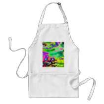 Funky Bright Abstract Pattern Apron