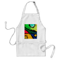 Funky Bright Colours Abstract Art Aprons