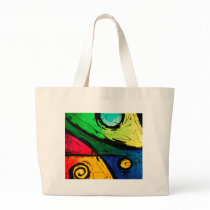 Funky Bright Colours Abstract Art Bags