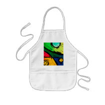 Funky Bright Colours Abstract Art - Customised Aprons