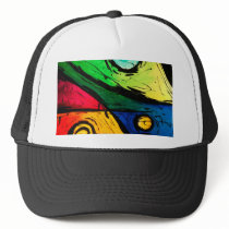 Funky Bright Colours Abstract Art