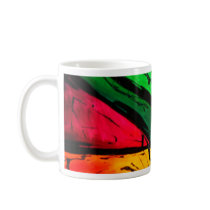 Funky Bright Colours Abstract Art Coffee Mugs