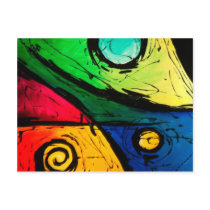 Funky Bright Colours Abstract Art
