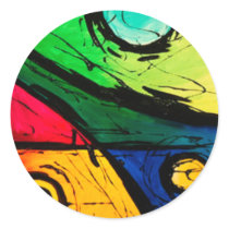 Funky Bright Colours Abstract Art