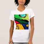 Funky Bright Colours Abstract Art T-shirt