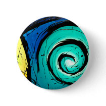 Funky Bright Swirls Abstract Art Painting