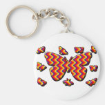 Funky Butterflies Keychain
