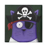 Funky Cats... Cap'n Cat Sparrow Magnet