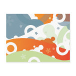 Funky Cherry Abstract Postcard