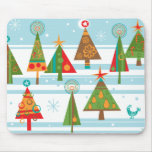 Funky Christmas Tree Mouse Pad mousepads