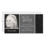 Funky Classic Black Swirls Graduation Photo Card