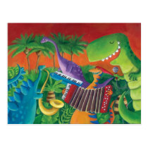 Funky Dinosaur Band postcards
