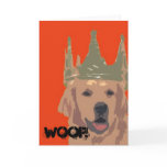 Funky Dog Art Greeting Card