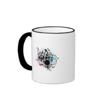 funky drummer vector design coffee mugs