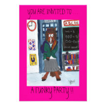Funky Equestrian Birthday Invites !!