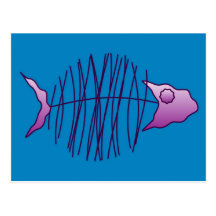 Funky Fish Postcard