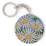 Funky Floral Daisy Key Chain keychains