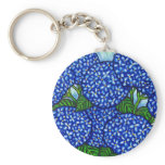 Funky Floral Hydrangea Key Chain