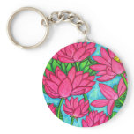 Funky Floral - Lotus Key Chain keychains