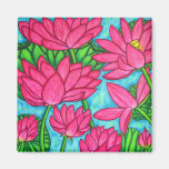Funky Floral - Lotus Magnet