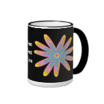 funky flower coffee mugs